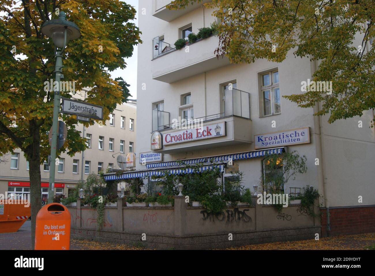 Restaurant Croatia Eck am Metzer Platz in der Wilhelmstadt in Berlin-Spandau Stock Photo