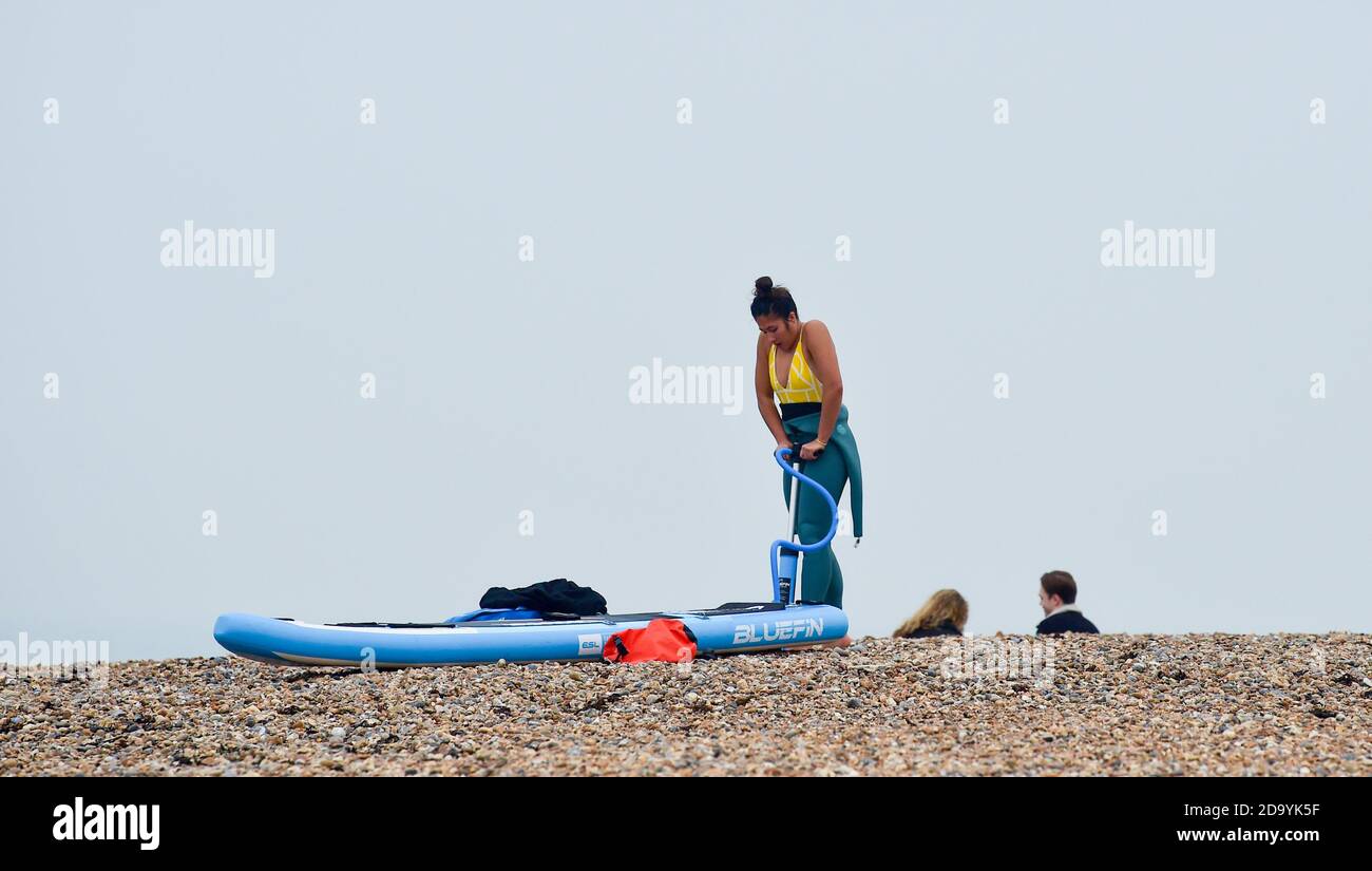 Blowing up inflatable hi-res stock photography and images - Alamy