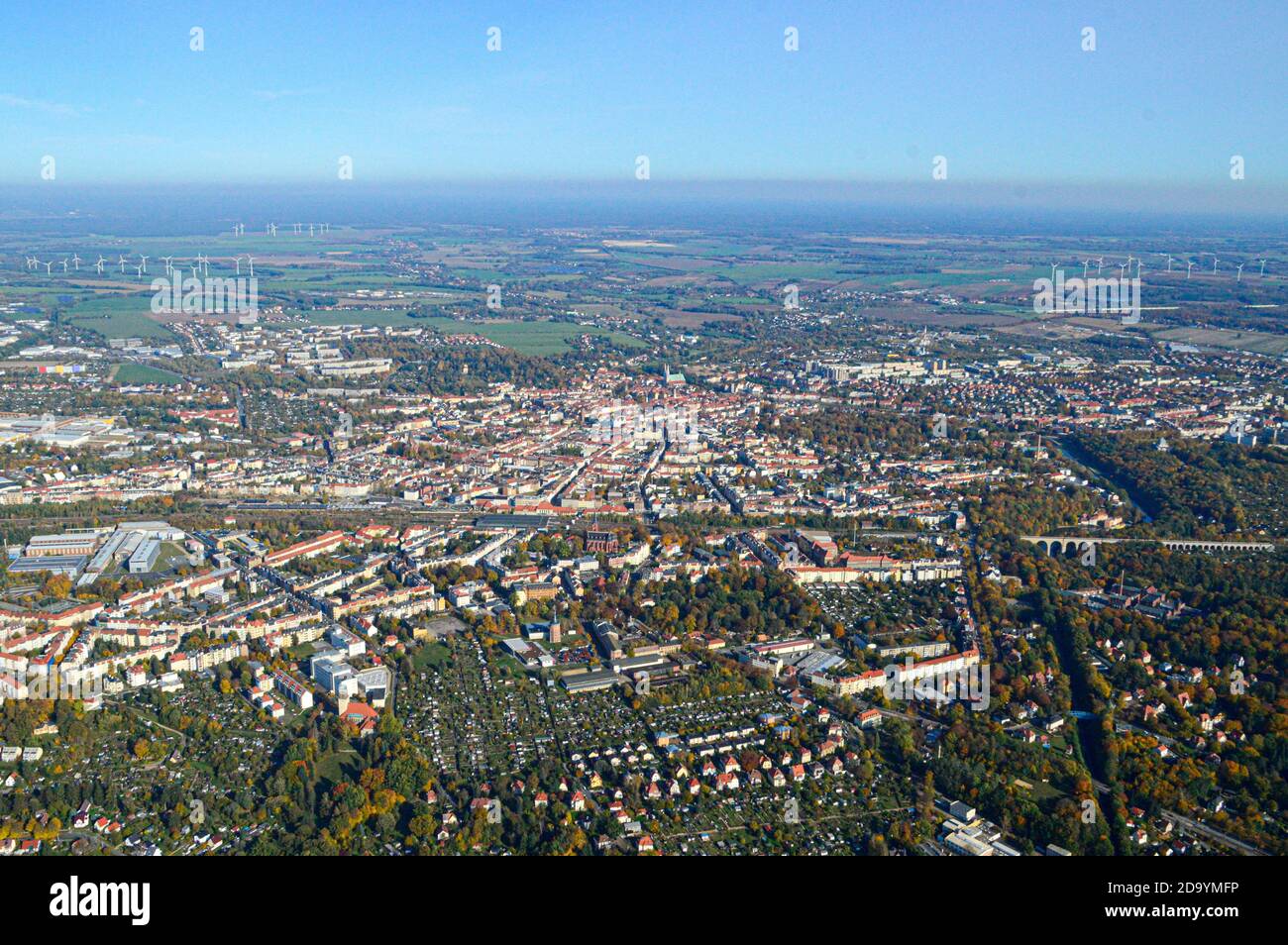 Görlitz Zgorzelec Luftbild air view arial vogelperspektive Luftfotografie Luftaufnahme Stock Photo