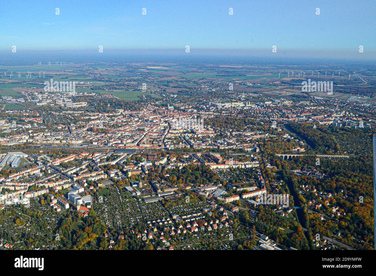 Görlitz Zgorzelec Luftbild air view arial vogelperspektive Luftfotografie Luftaufnahme Stock Photo