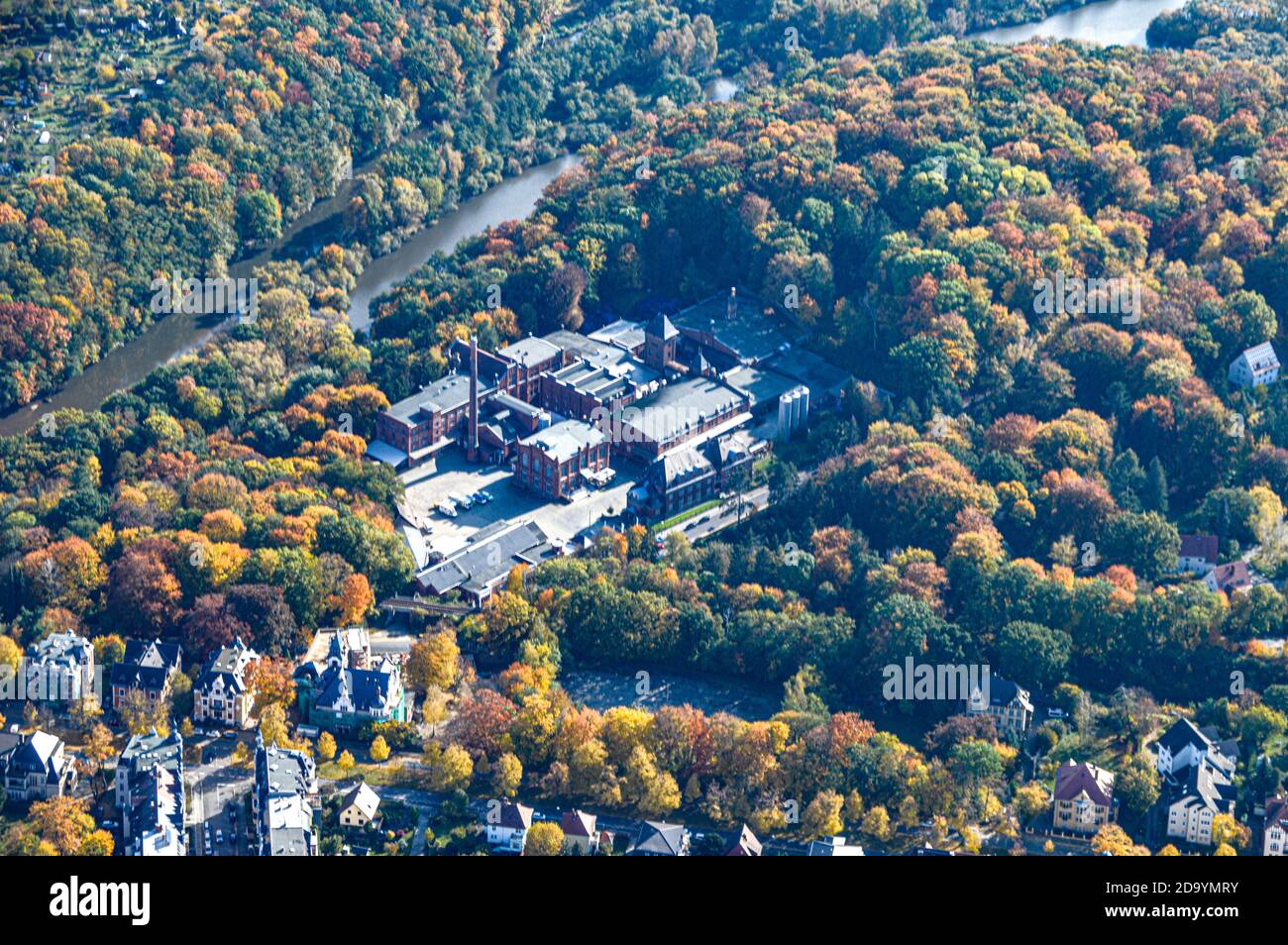 Görlitz Zgorzelec Luftbild air view arial vogelperspektive Luftfotografie Luftaufnahme Stock Photo