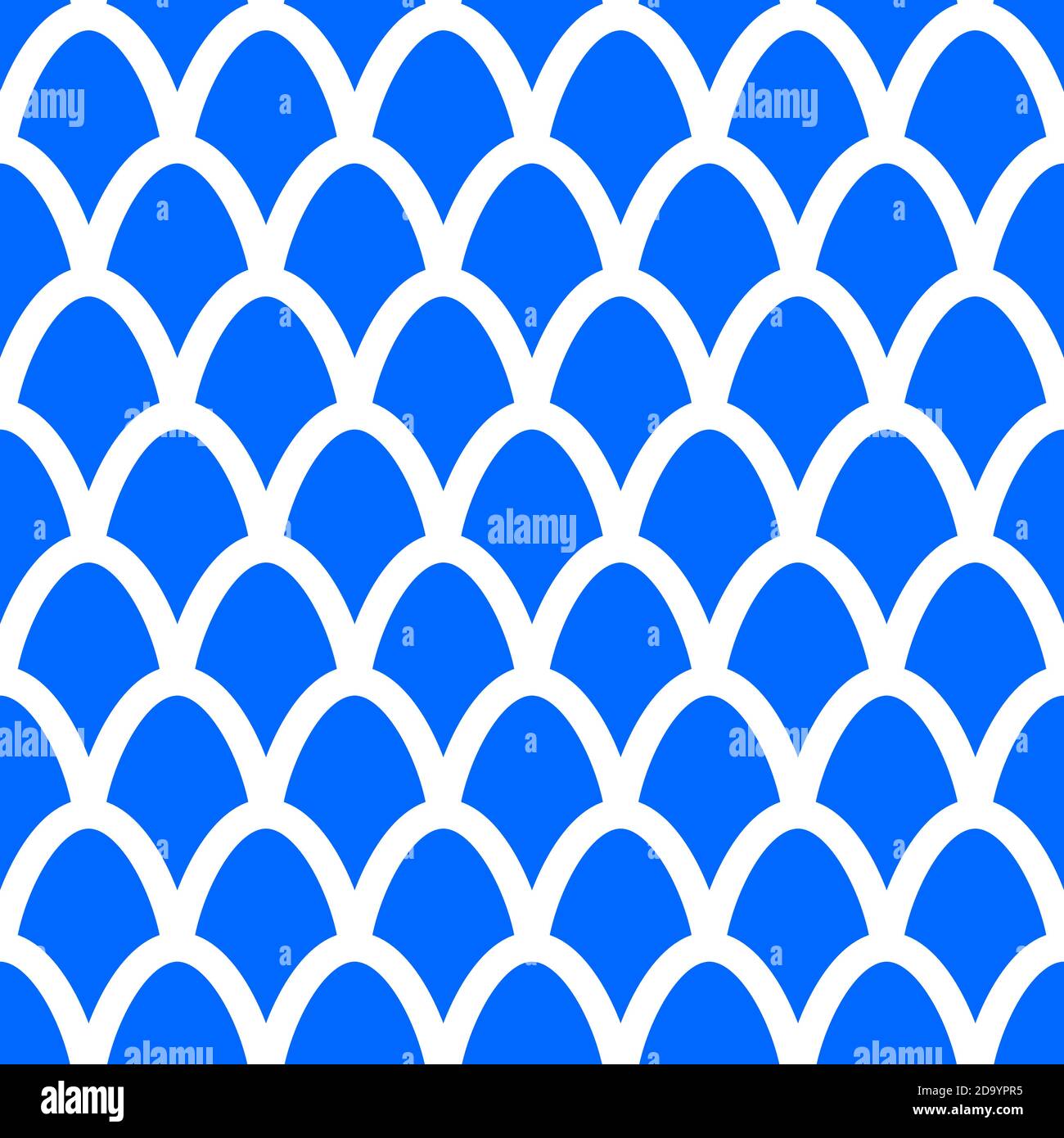 Fish scales seamless pattern. Mermaid tail background Stock Vector