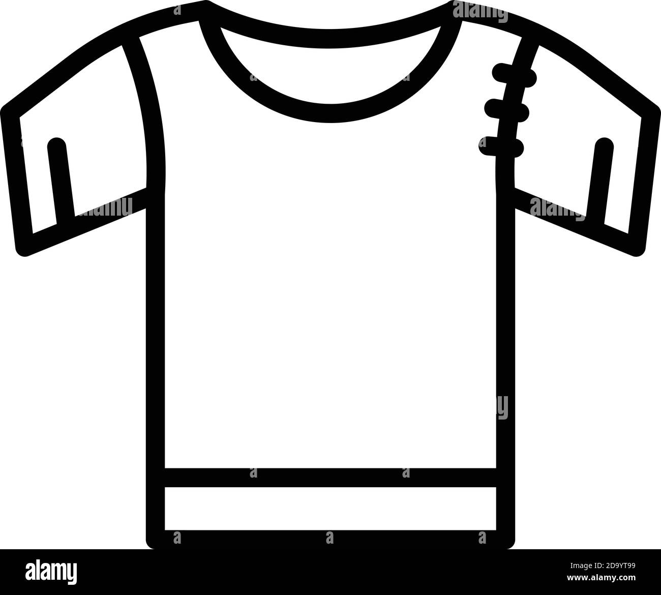 Sewed shirt icon. Outline sewed shirt vector icon for web design ...