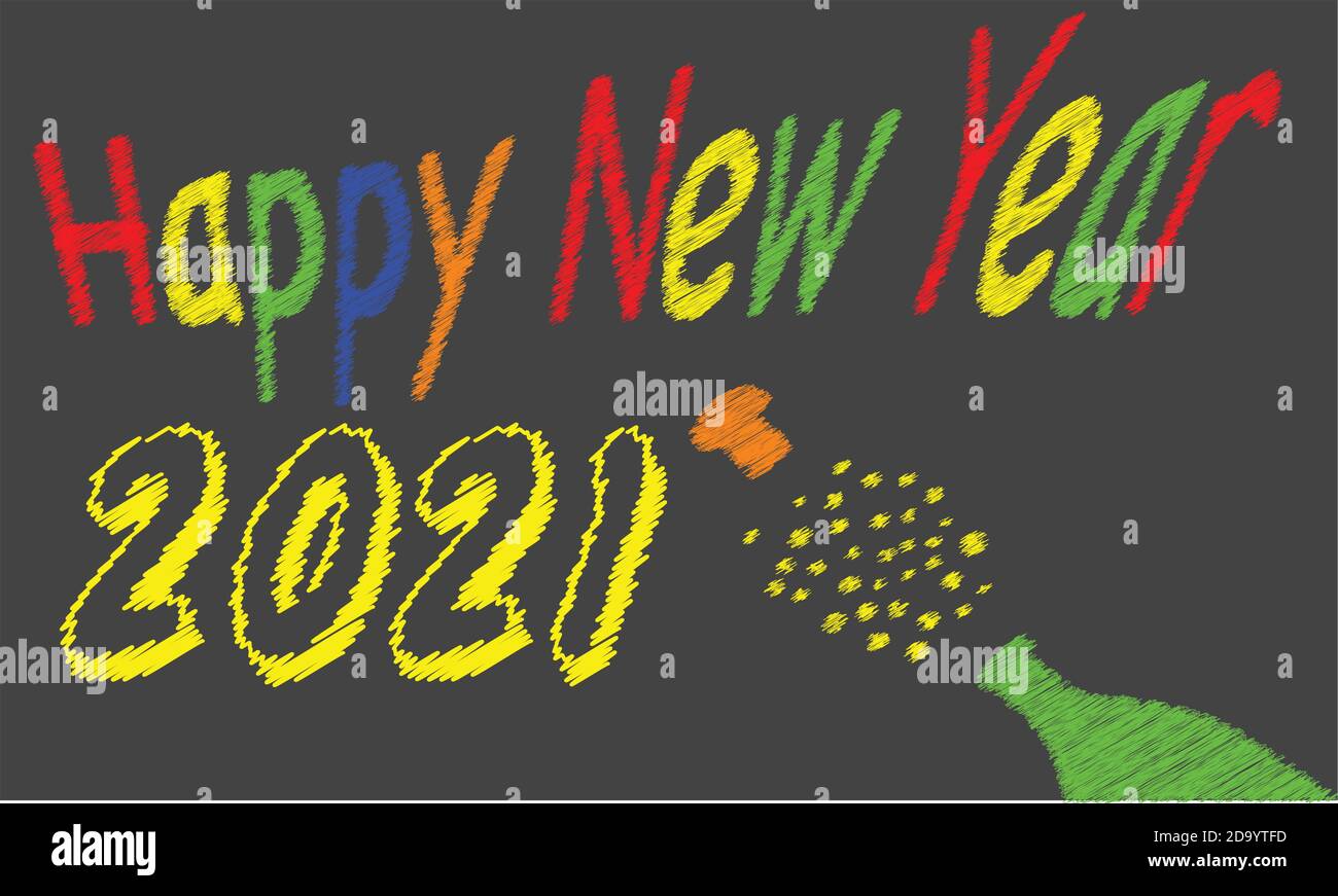 Happy new year text hi-res stock photography and images - Alamy