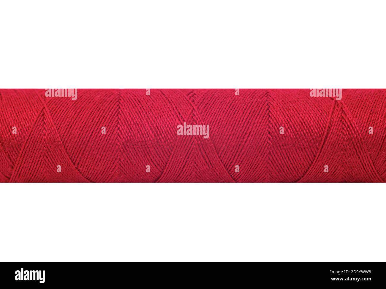 Spool of red thread isolated on white background Stock Photo - Alamy