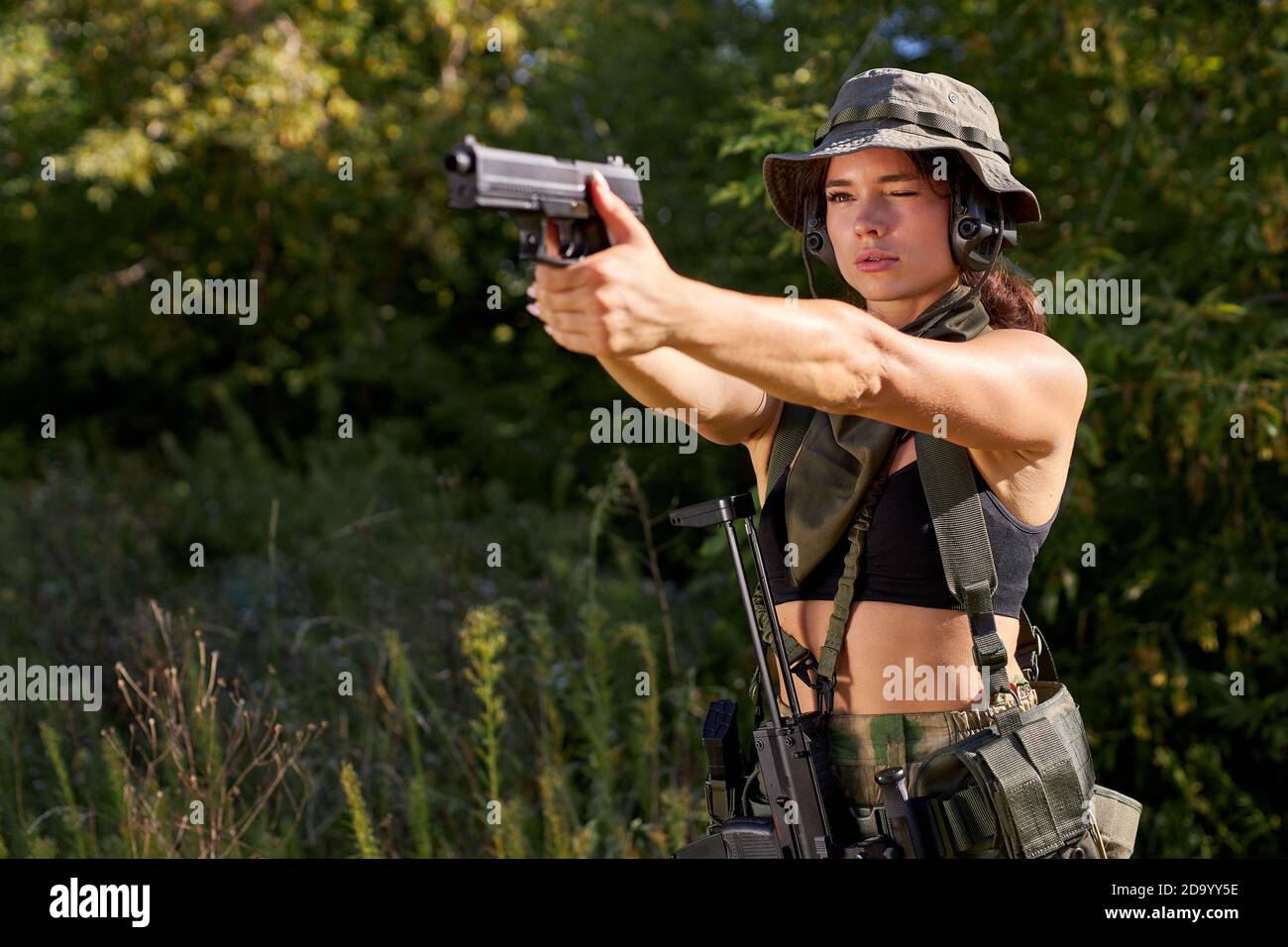 military woman has hobby activity, practice lends success hunting ...