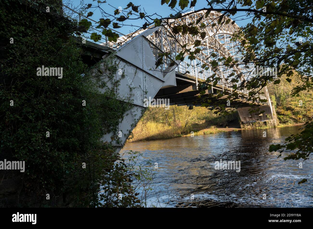 Wylam Railway Bridge, Wylam, Northumberland, UK Stock Photo