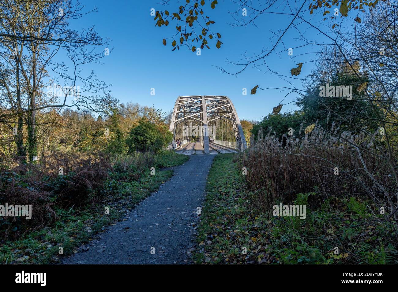 Wylam Railway Bridge, Wylam, Northumberland, UK Stock Photo