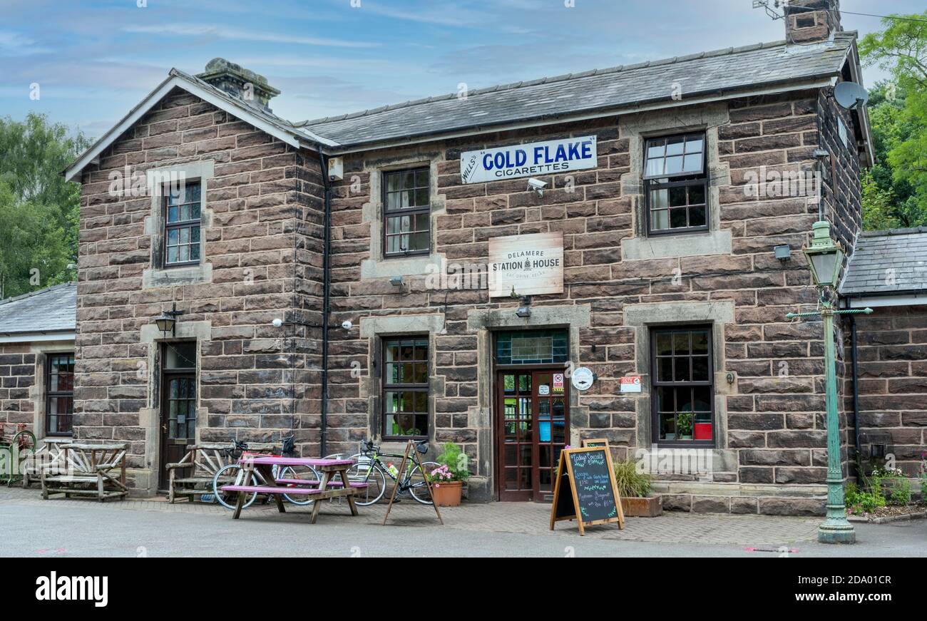 Delamere Railway Station, Delamere, Cheshire, England, UK - view oi Station House. Stock Photo