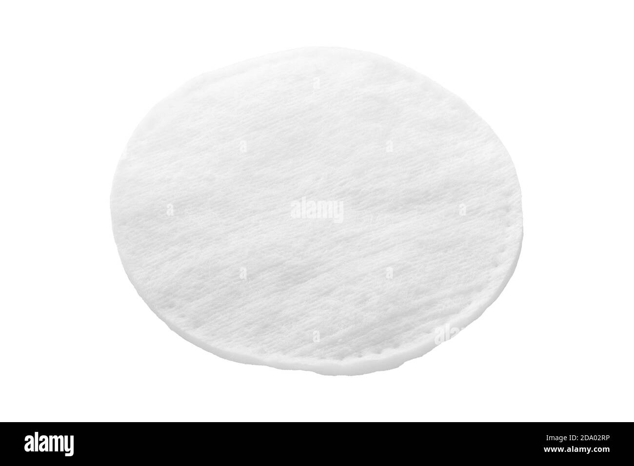 One gentle cotton pad isolated on white background Stock Photo