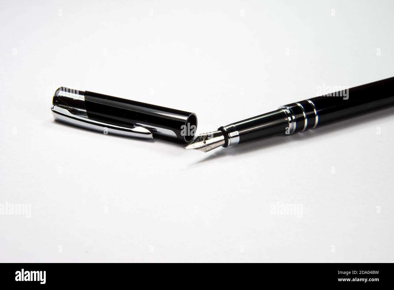 An elegant fountain pen Stock Photo