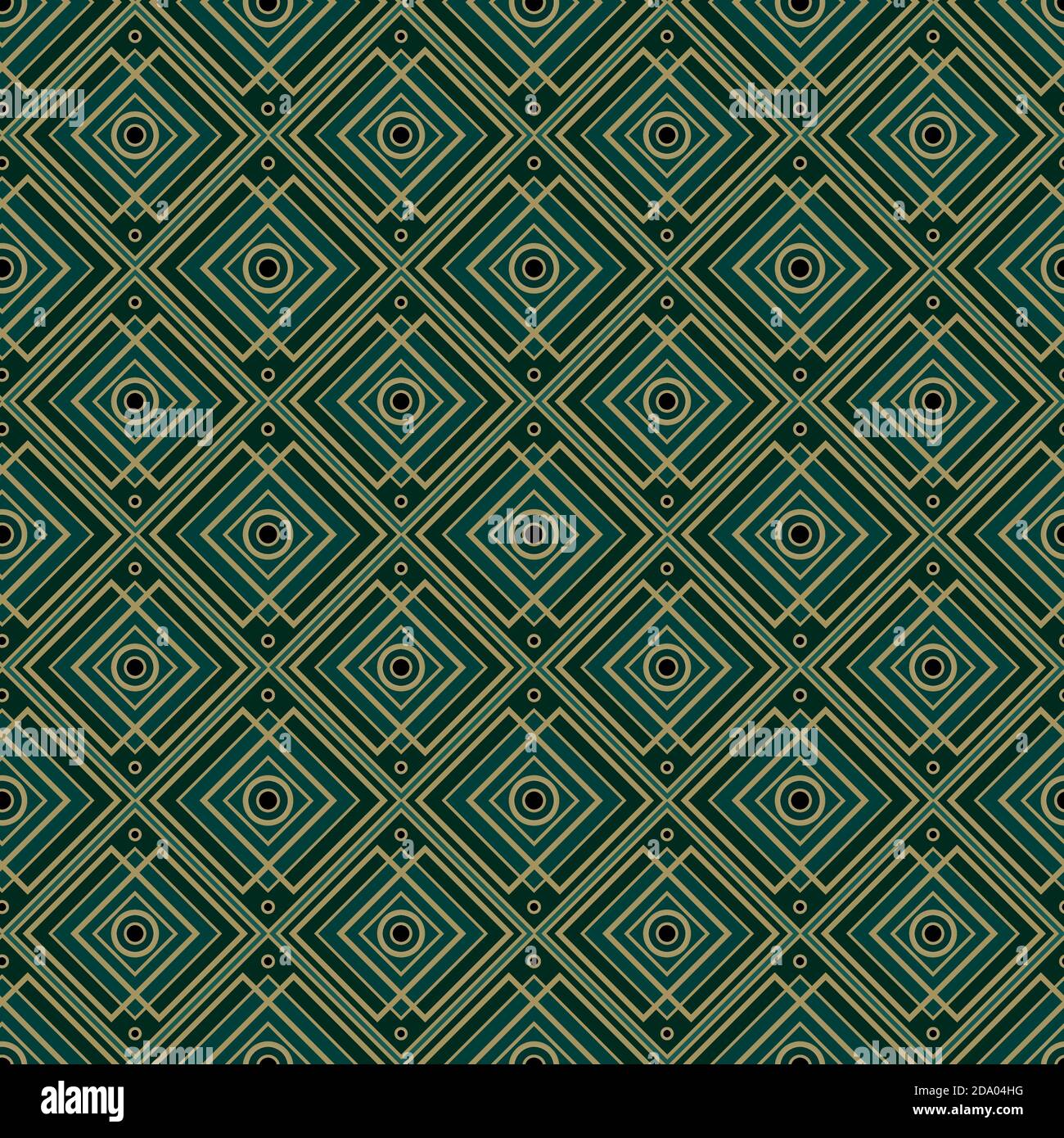 Vintage style art deco geometric seamless pattern. Stock Vector