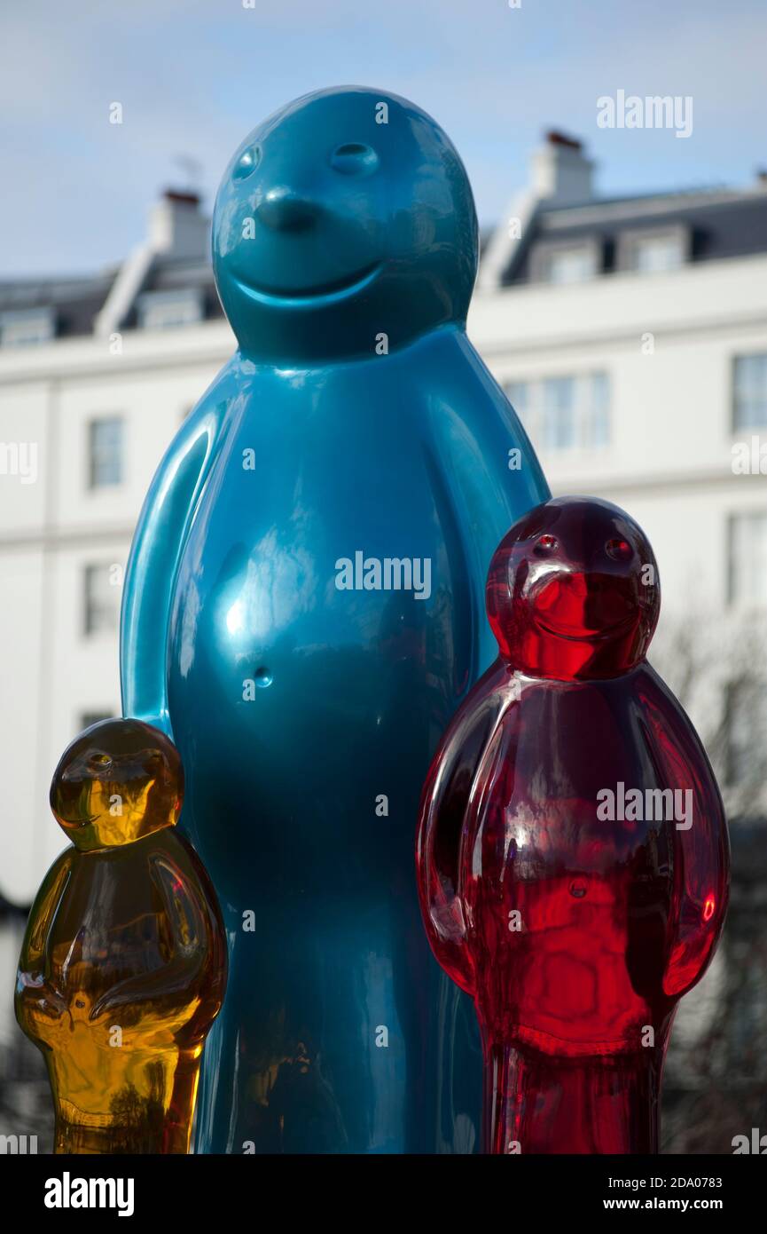 Jelly Baby Family installation by Mauro Perucchetti, Hyde Park, London