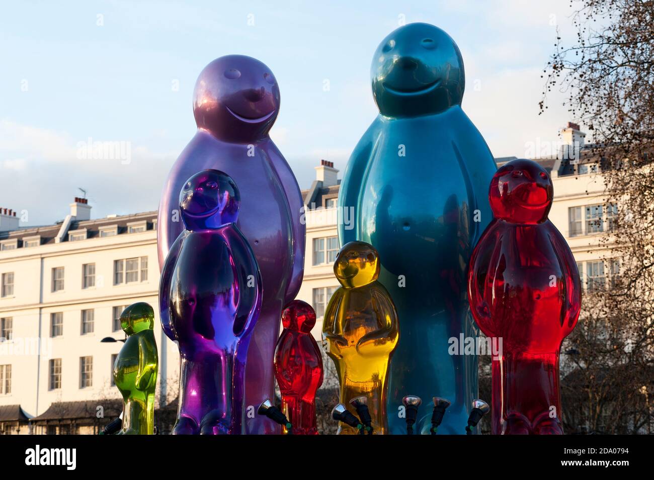 Jelly Baby Family installation by Mauro Perucchetti, Hyde Park, London