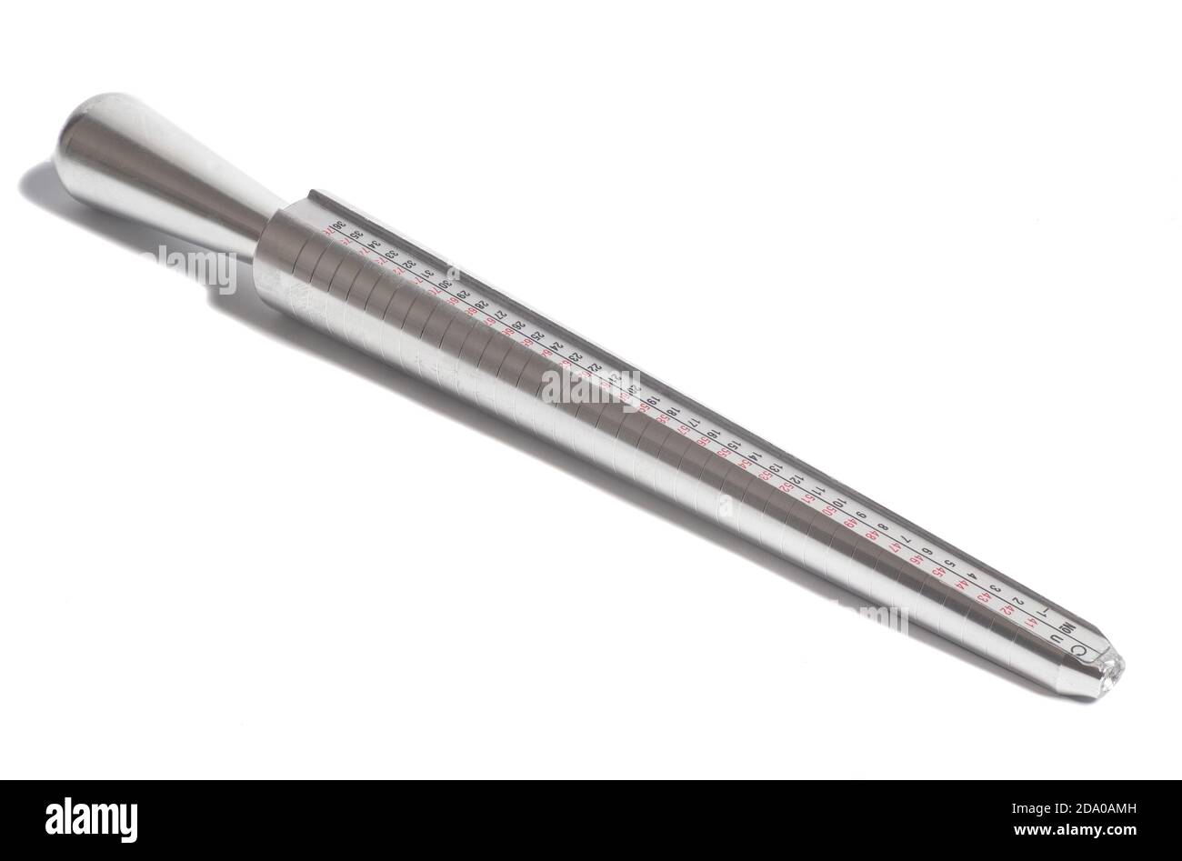 Ring sizer gauge jeweler tool Stock Photo Alamy