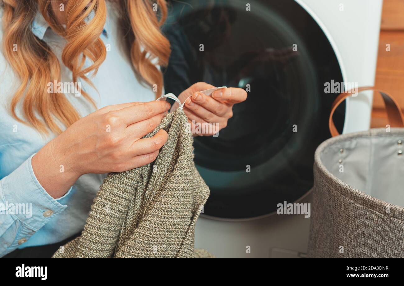 Young Brunette Woman Doing Laundry String Hangs Praying Hands Together —  Stock Photo © Krakenimages.com #527635178