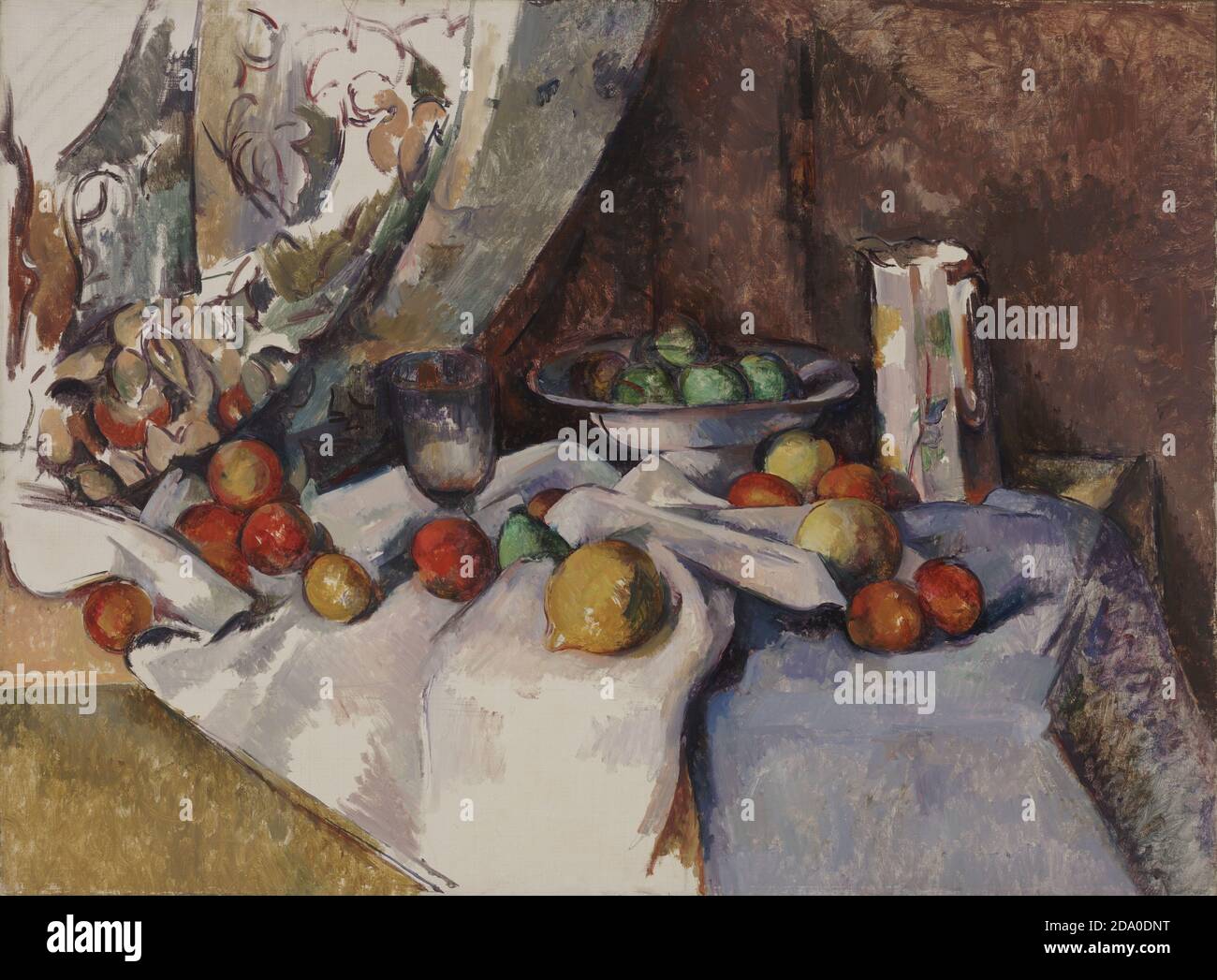 Paul Cézanne. Still Life with Apples. Stilleben. 1895-1898. High resolution painting. Stock Photo