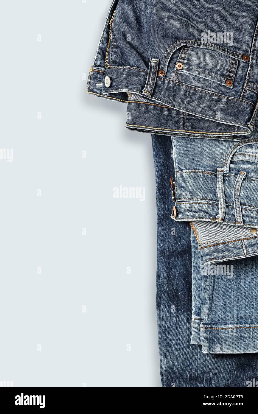 Two pairs of jeans hi-res stock photography and images - Alamy