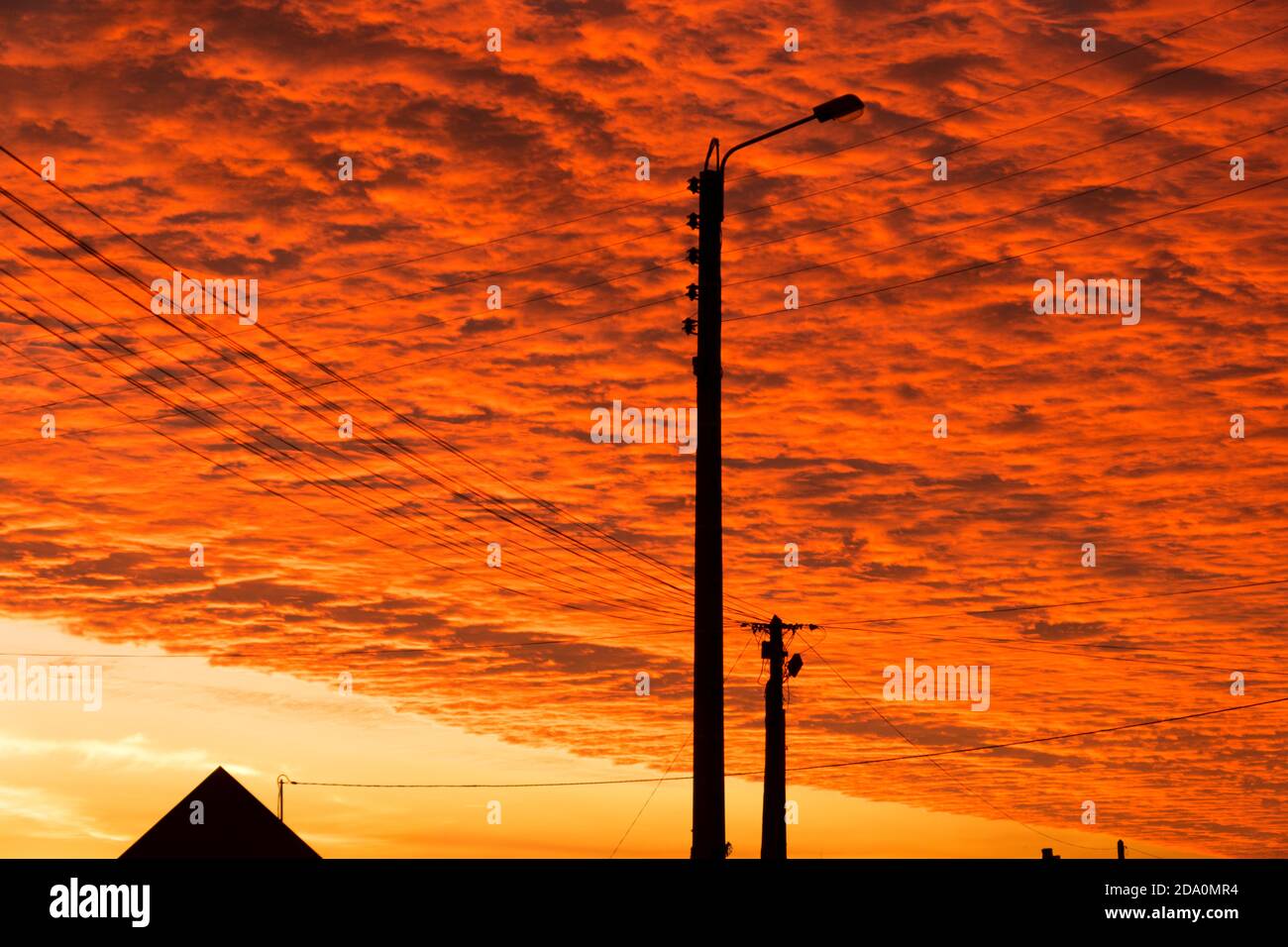 Night garden scenery street lamp hi-res stock photography and images ...