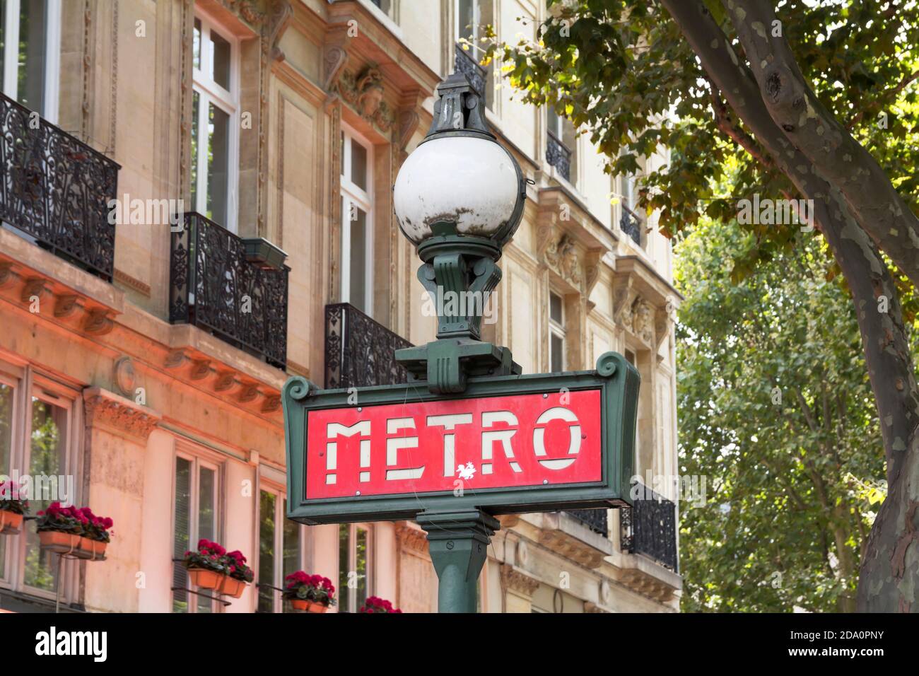 Metro in Paris, France. Paris Metro is the one of the largest