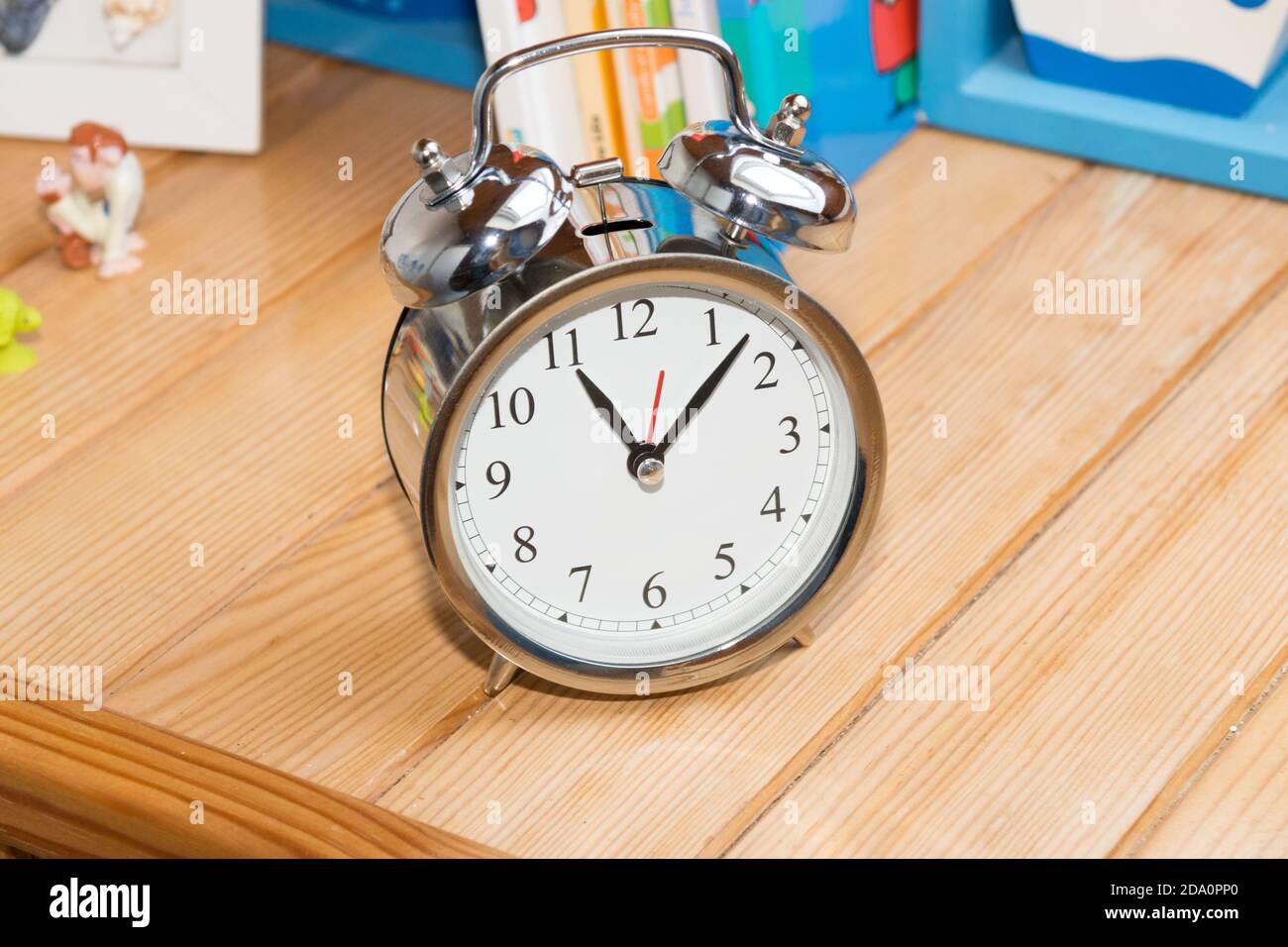 An alarm clock in the bedroom Stock Photo Alamy