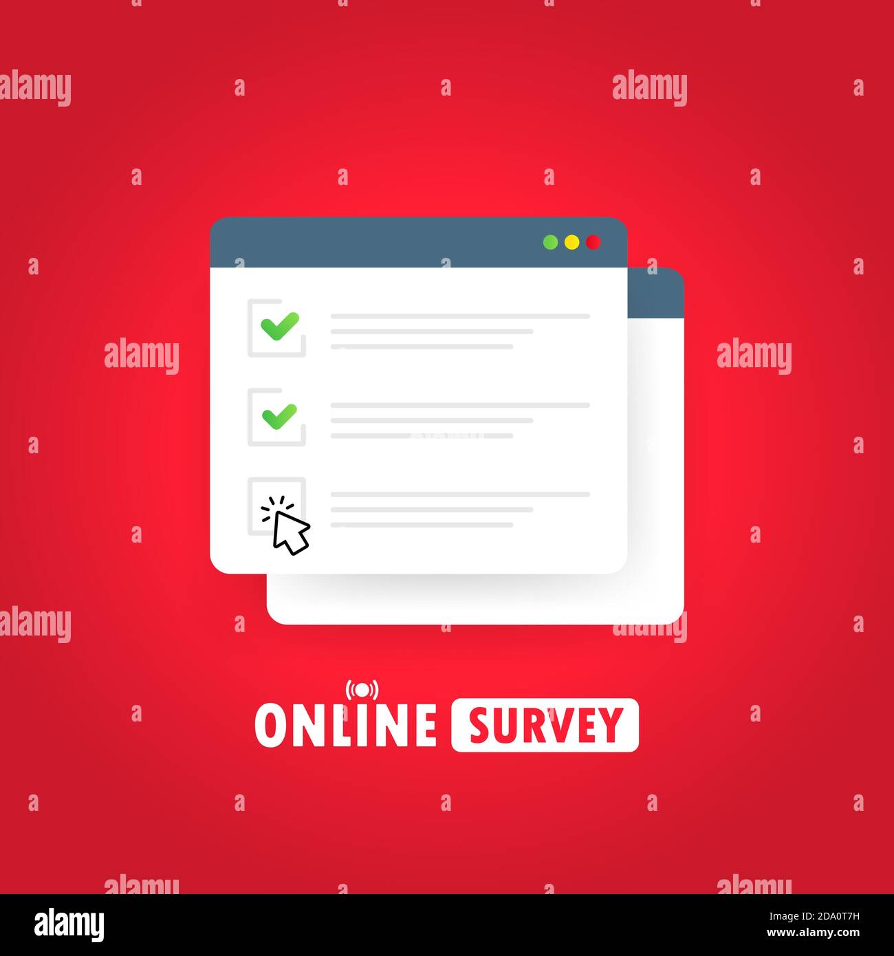 Online survey text on Stock Vector Images - Alamy