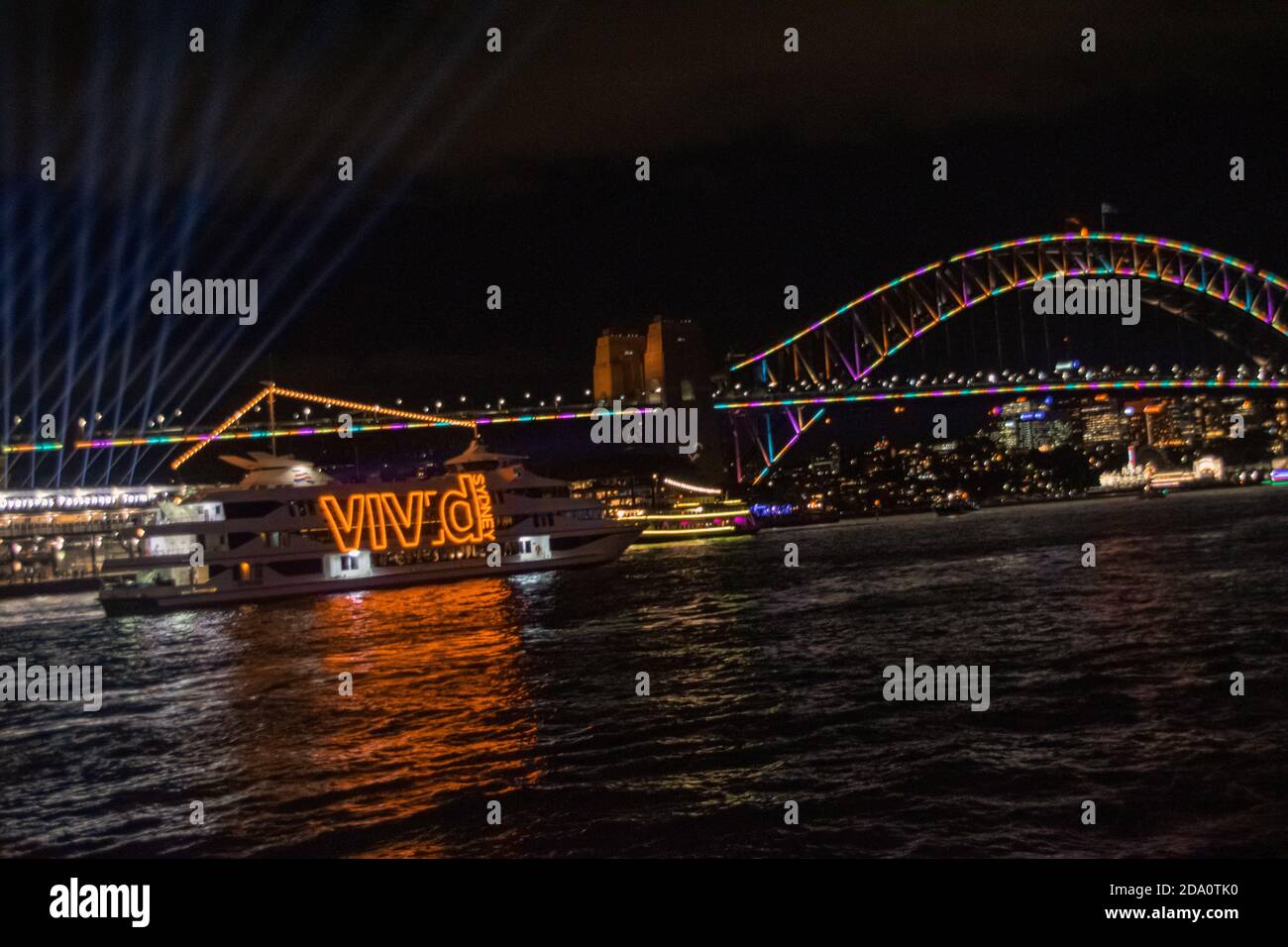 Night panoramic cityscape from Sidney on february, 2019 Stock Photo