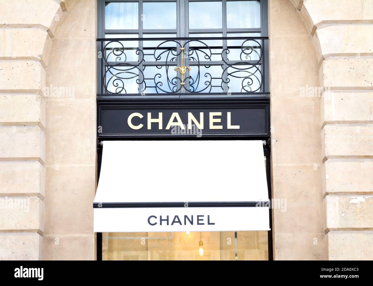 PARIS, FRANCE : Chanel shop in place Vendome in Paris. Chanel is a