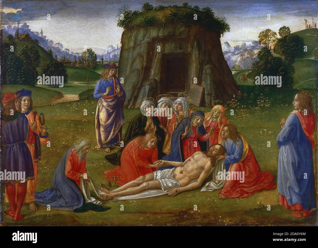 Cosimo Rosselli, Italian (active Florence), 1439-1507 -- Lamentation. Stock Photo