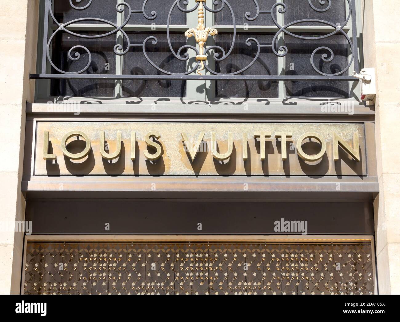 Paris, France - July 8, 2015: Entrance To The Louis Vuitton Luxury