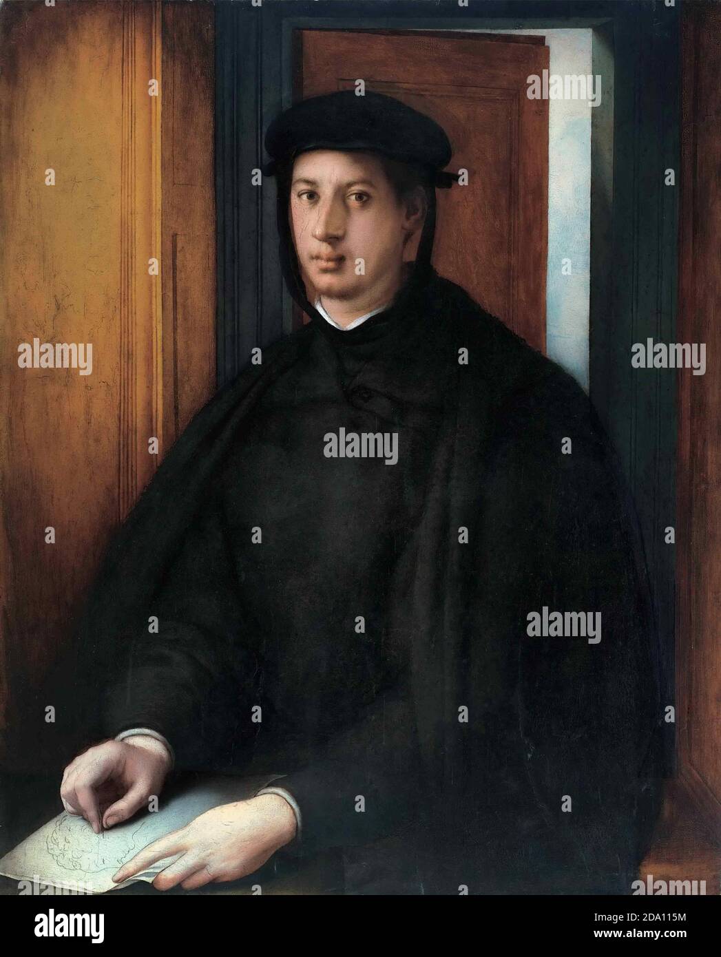 Pontormo (Jacopo Carucci), Italian (active Florence), 1494-1557 -- Portrait of Alessandro de' Medici Stock Photo