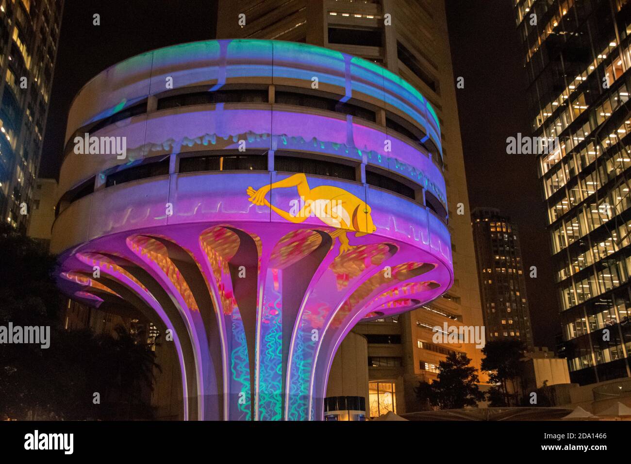 Night panoramic cityscape from Sidney on february, 2019 Stock Photo
