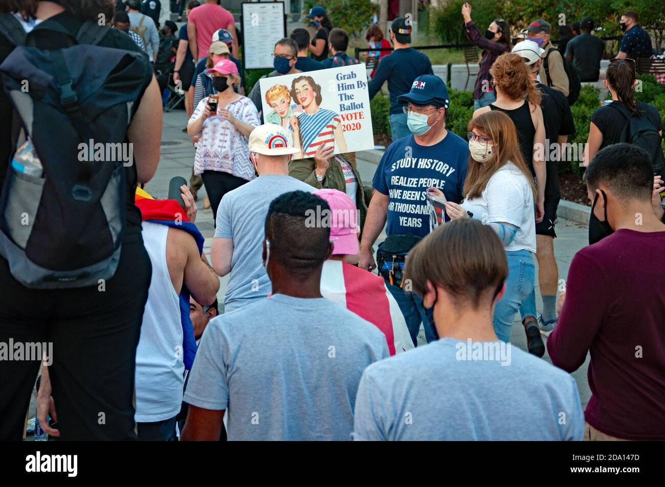 Biden Harris Victory Celebration Washington DC Saturday, November 7th, 2020 Stock Photo