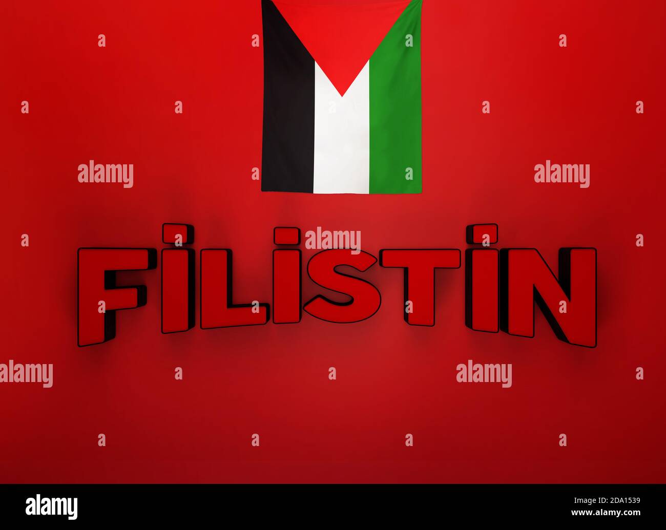 Palestine liberation organization flag hi-res stock photography and