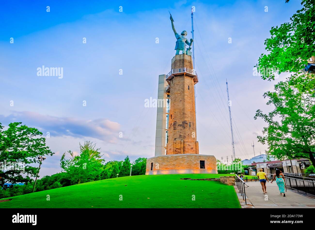 The Vulcan statue is pictured in Vulcan Park in Birmingham, Alabama