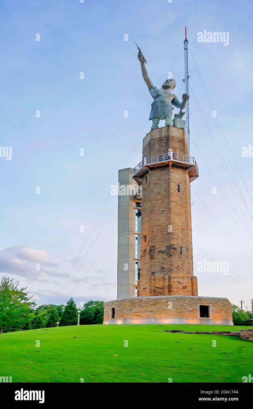 The Vulcan statue is pictured in Vulcan Park in Birmingham, Alabama