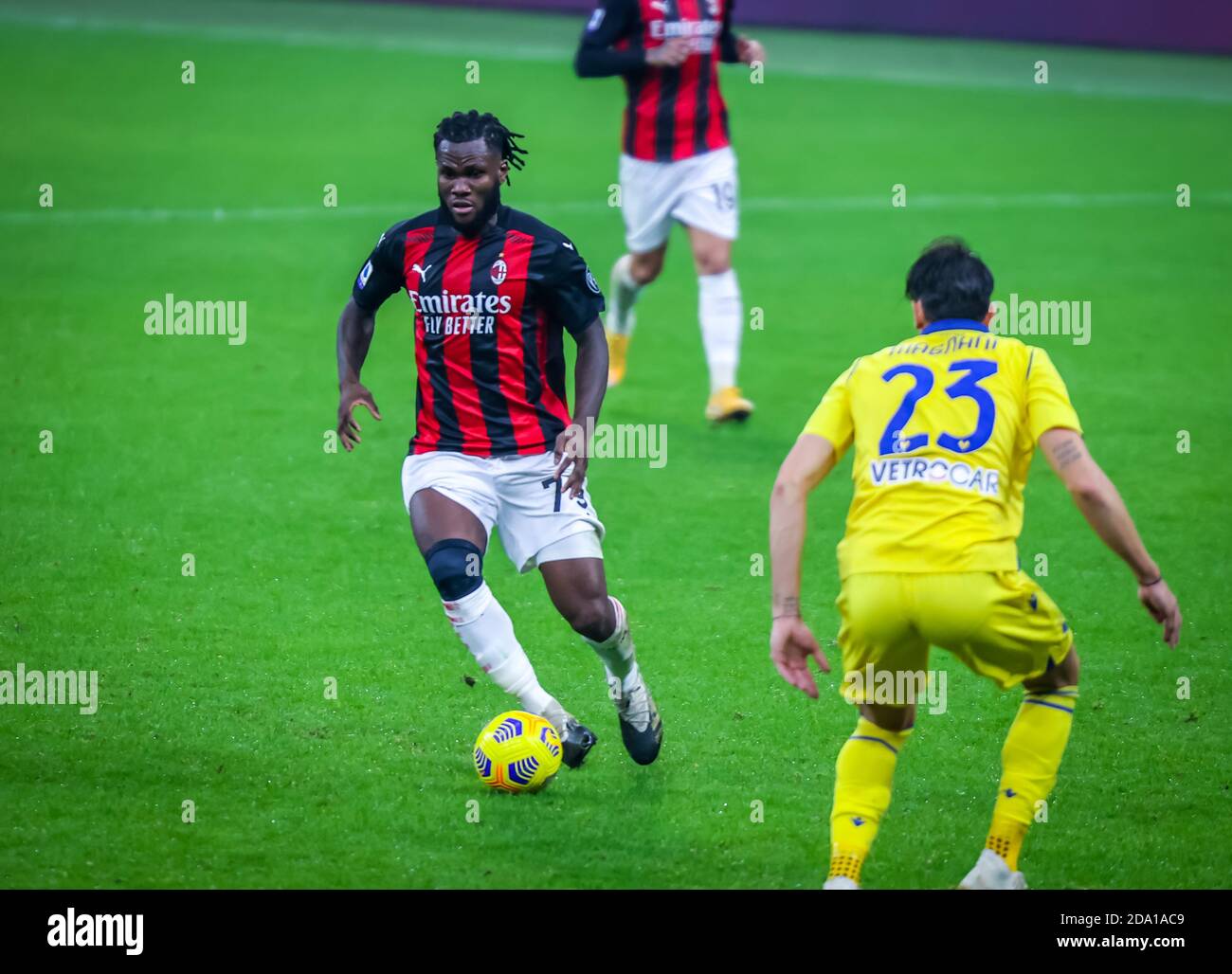 Franck Kessie of AC Milan during the Serie A 2020/21 match between AC Milan vs Hellas Verona at the San Siro Stadium, Milan, Italy on November 08, 2020 - Photo FCI/Fabrizio Carabelli Photo LM/Fabrizio Carabelli Stock Photo