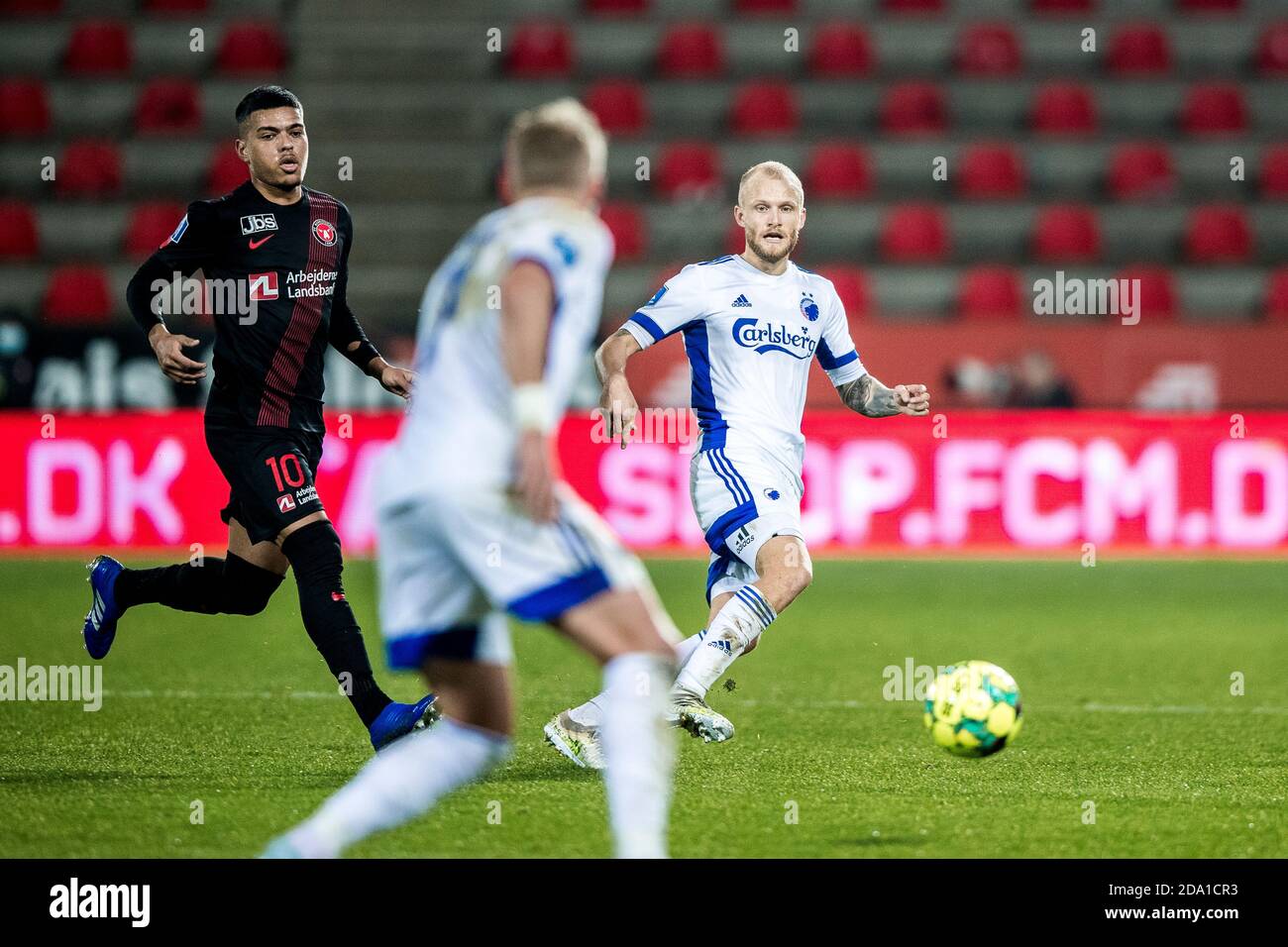 Herning, Denmark. 08th Nov, 2020. Nicolai Boilesen (20) of FC Copenhagen seen during the 3F Superliga match between FC Midtjylland and FC Copenhagen at MCH Arena in Herning. (Photo Credit: Gonzales Photo/Alamy Live News Stock Photo