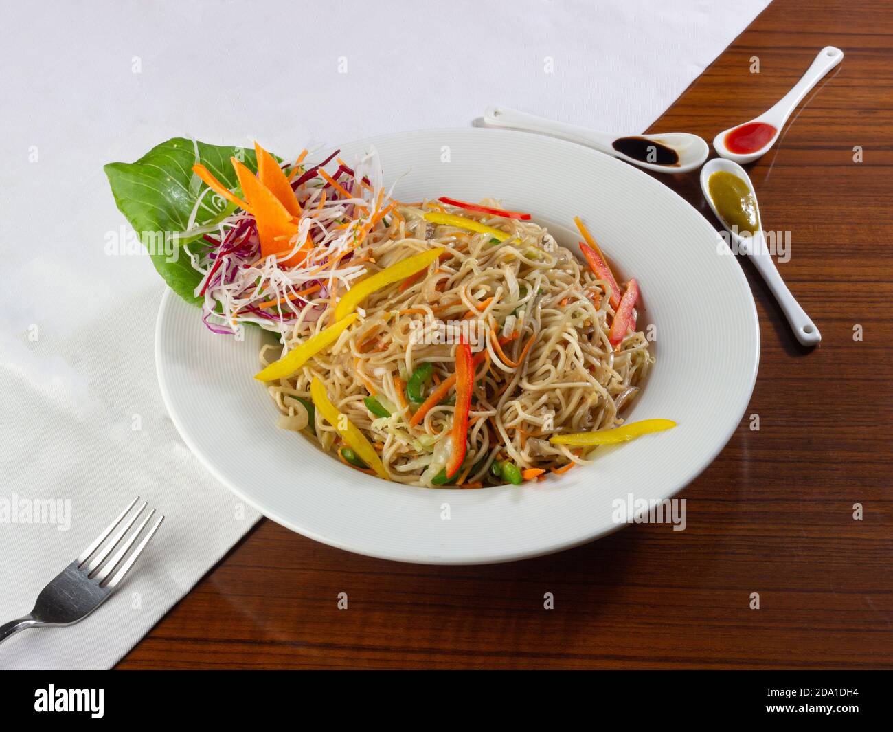 Vegetable noodles Stock Photo