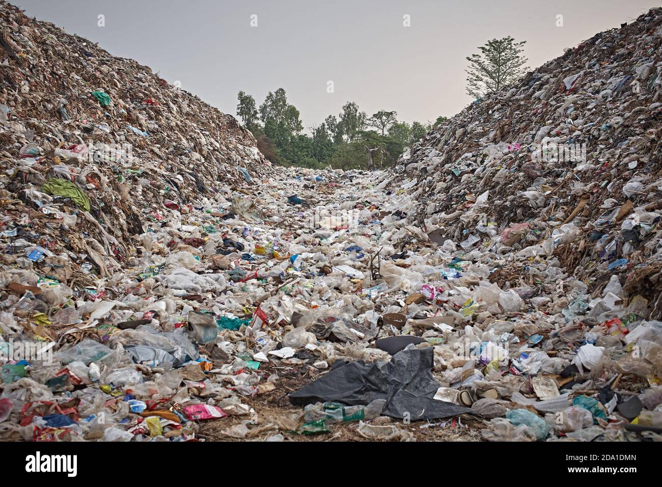Mae Sot, Thailand. April 2012. Garbage dump on the outskirts of the city where Myanmar refugees live. Stock Photo