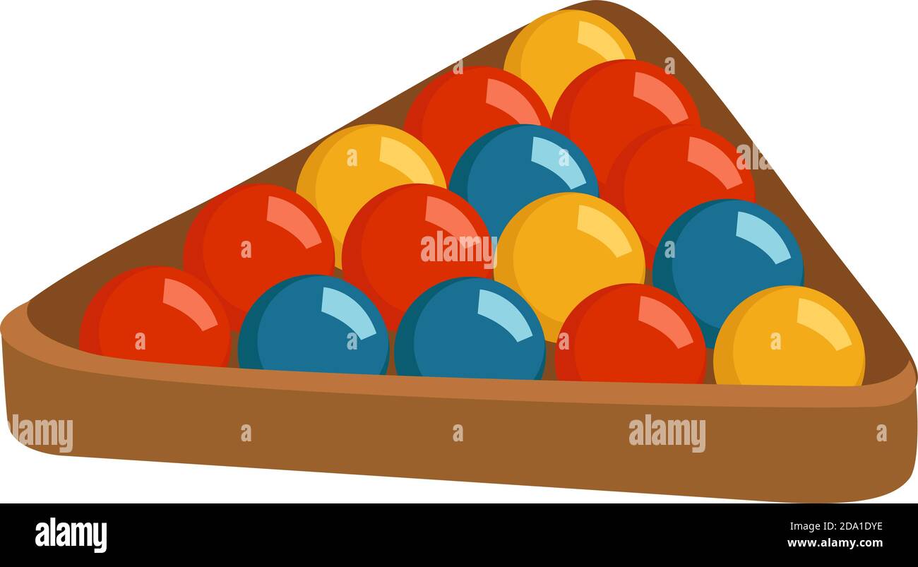 Billiard balls,illustration,vector on white background Stock Vector ...