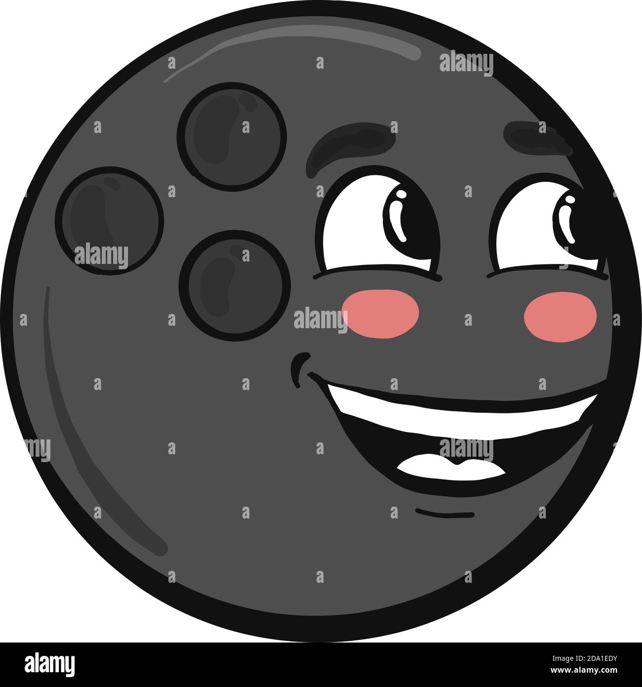 Happy bowling ball,illustration,vector on white background Stock Vector ...