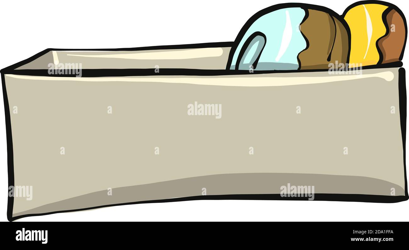 Donuts in the box ,illustration,vector on white background Stock Vector