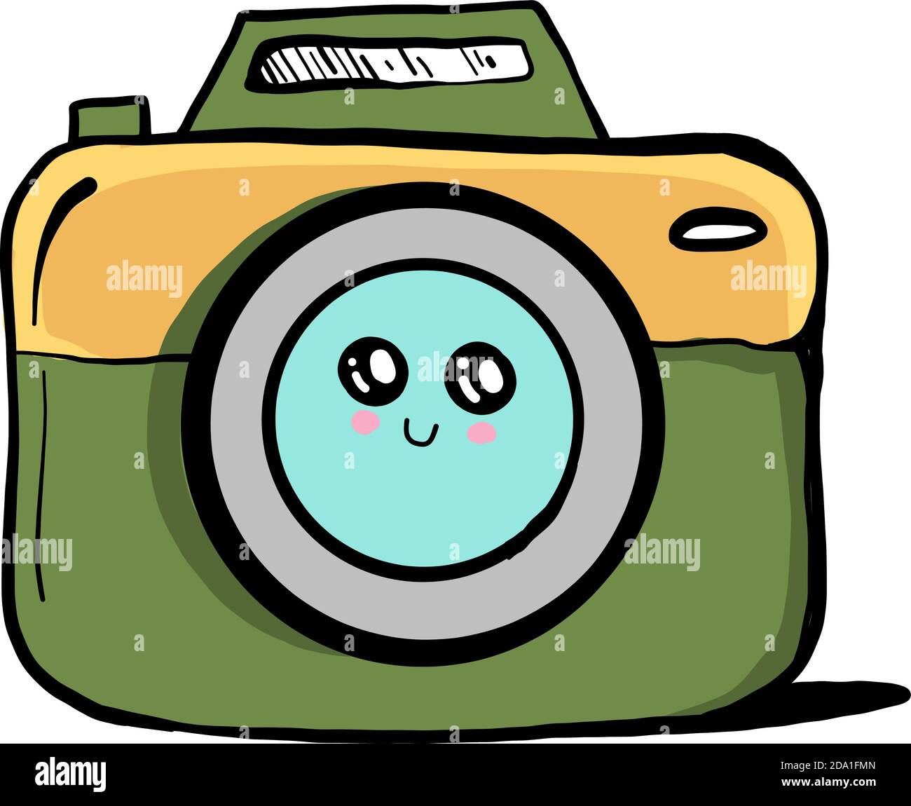 Cute camera ,illustration,vector on white background Stock Vector Image &  Art - Alamy