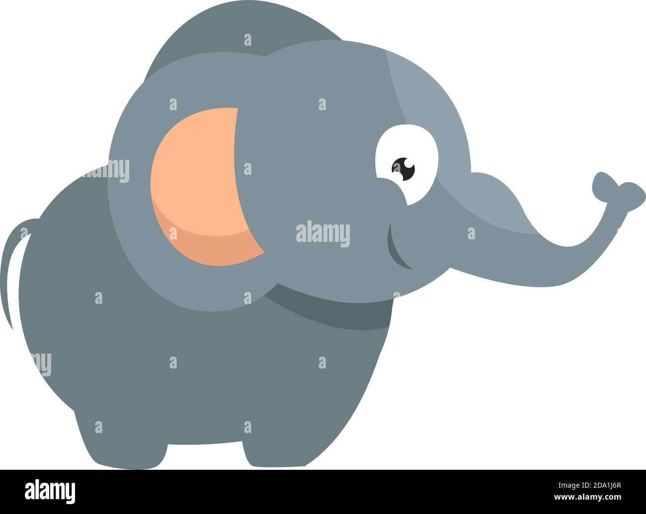 Cute elephant ,illustration,vector on white background Stock Vector ...