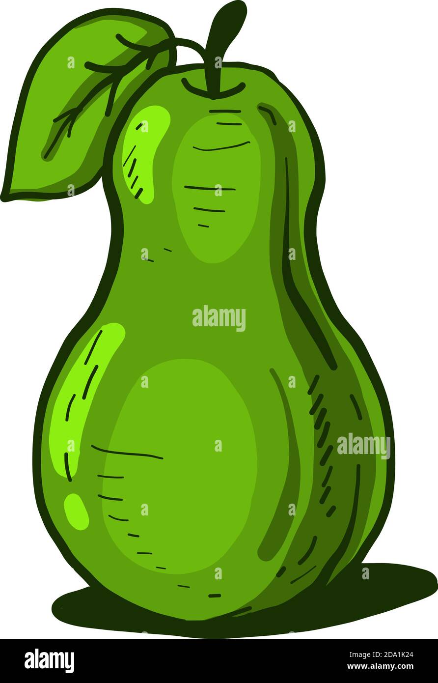 Pear green vector vectors hi-res stock photography and images - Alamy
