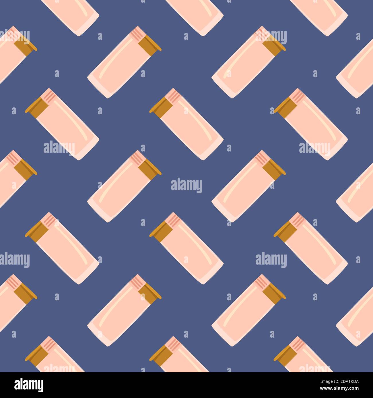 Small lighter , seamless pattern on a blue background. Stock Vector