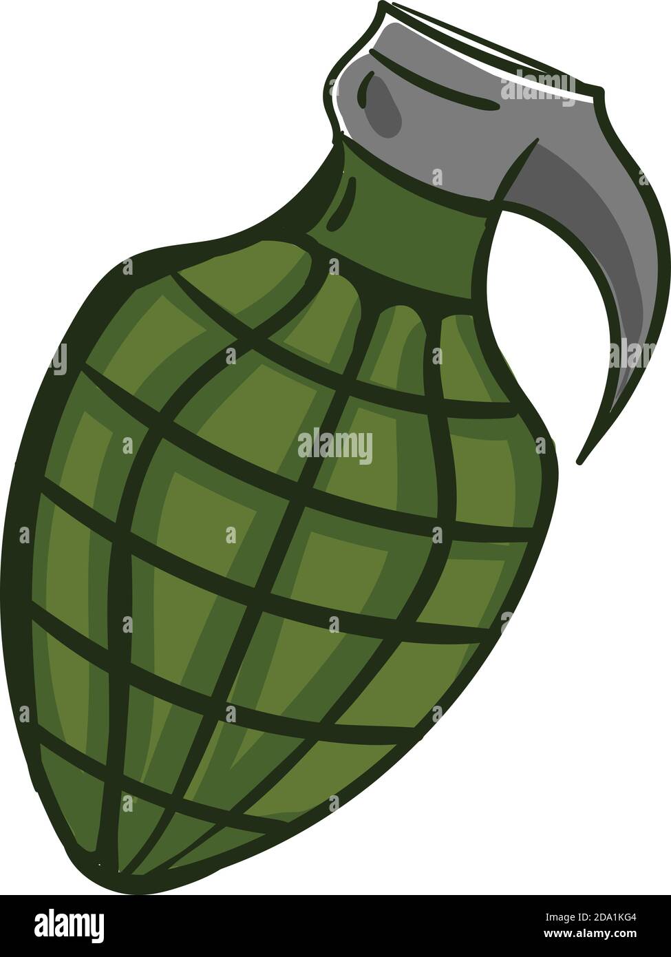 Interesting grenade ,illustration,vector on white background Stock Vector