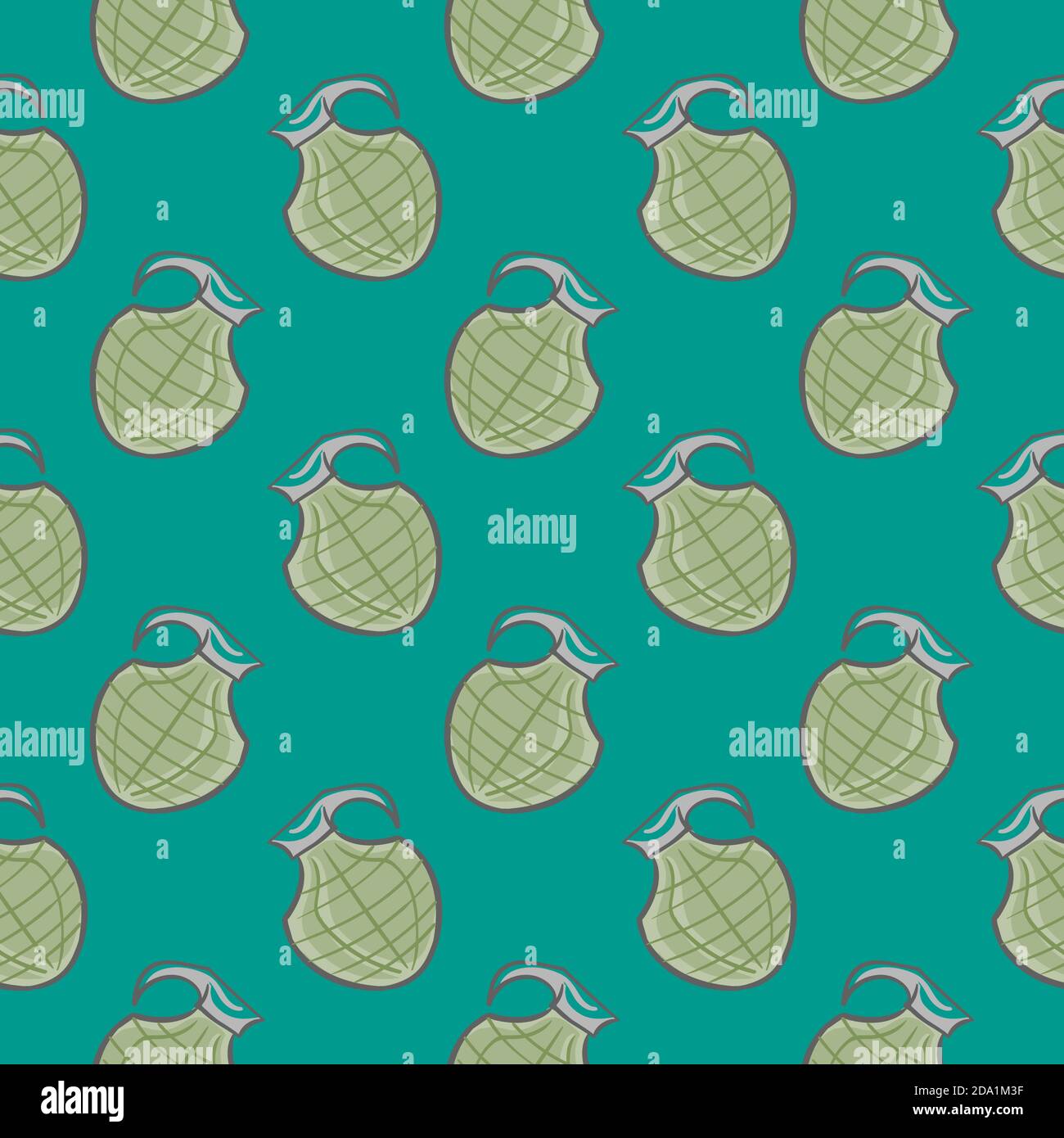 Small grenade , seamless pattern on a green background Stock Vector ...