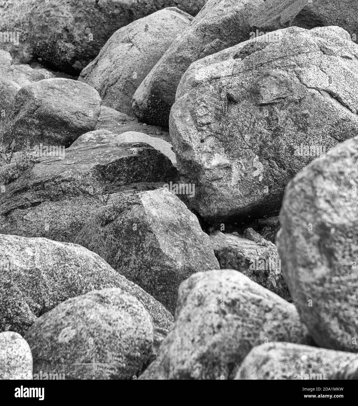 boulders Vancouver BC Stock Photo